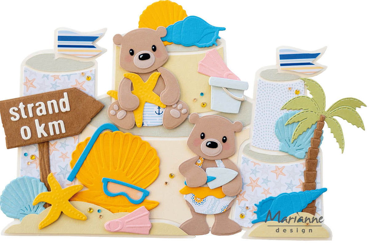 Pochoir Marianne Design - Château de sable par Marleen
