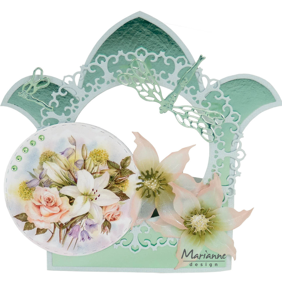 Marianne Design Feuille de découpe A4 - Mattie's Circles - Printemps