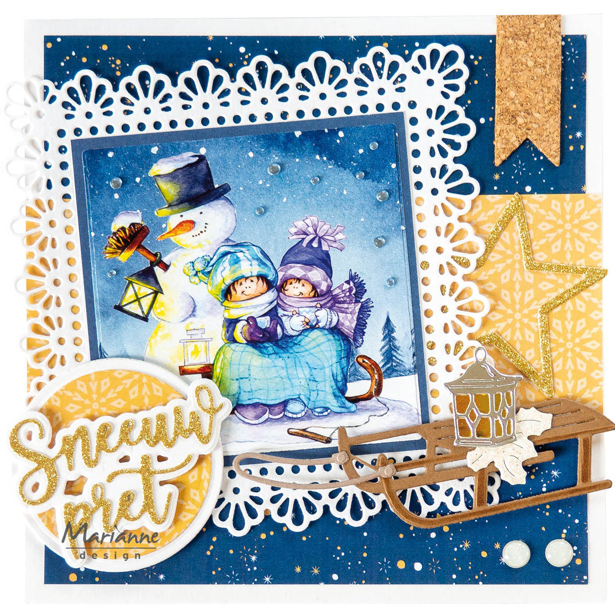Marianne Design Craftables Matrice de découpe - Cœur et étoile