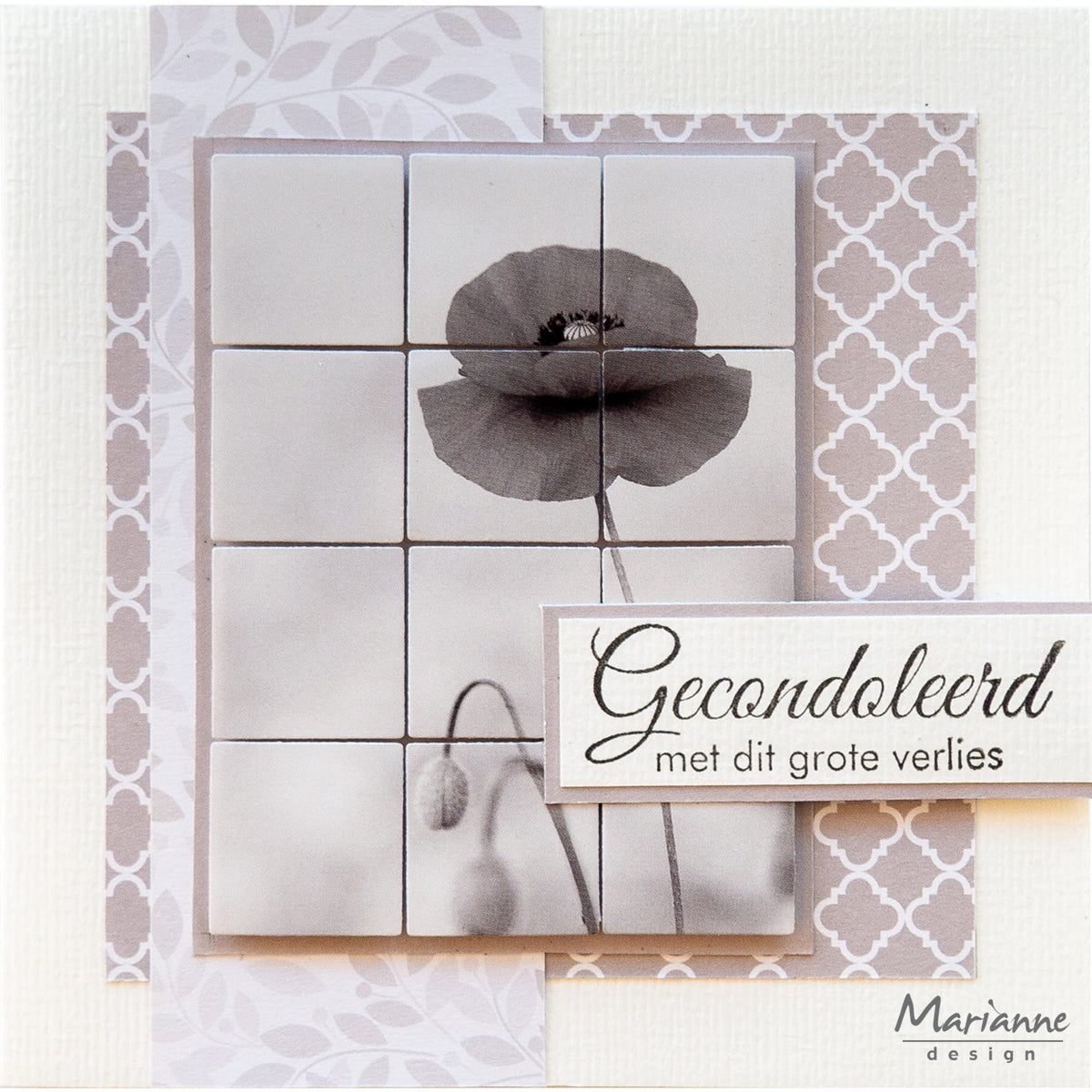 Marianne Design Feuille de découpe A4 - Serenity Flowers