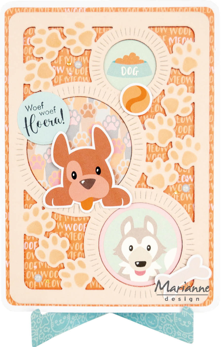 Marianne Design Stickers - Chats et chiens d'Eline