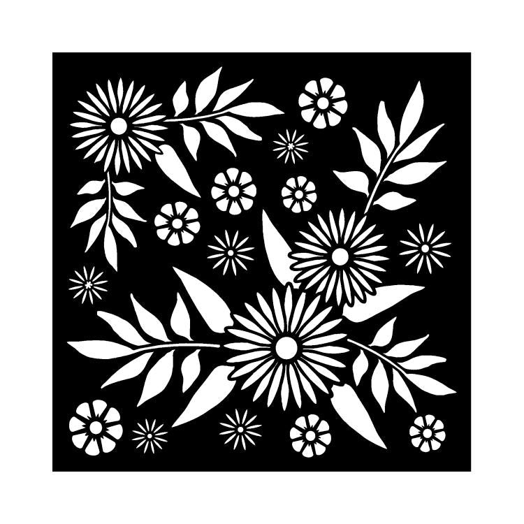 That Special Touch Pochoir 6 x 6 Décadentes Marguerites
