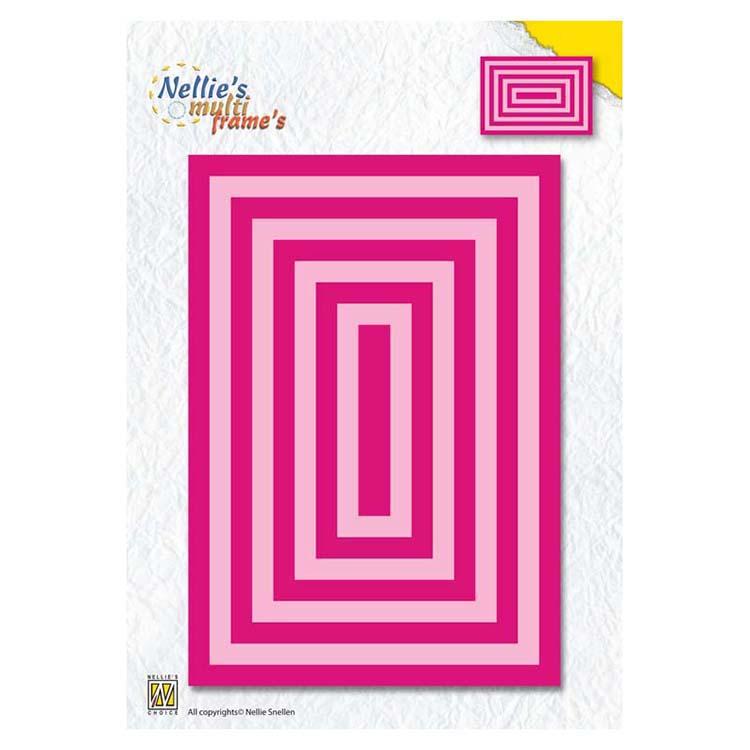 Nellie's Choice Matrices de découpe multi-cadres XL, rectangle droit