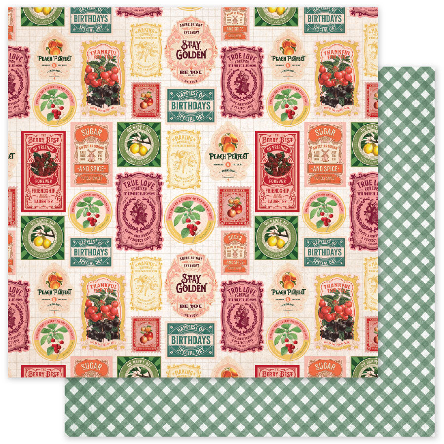 Meadowbrook Farm Basics B Papier 30,5 x 30,5 cm (Lot de 12) 35049