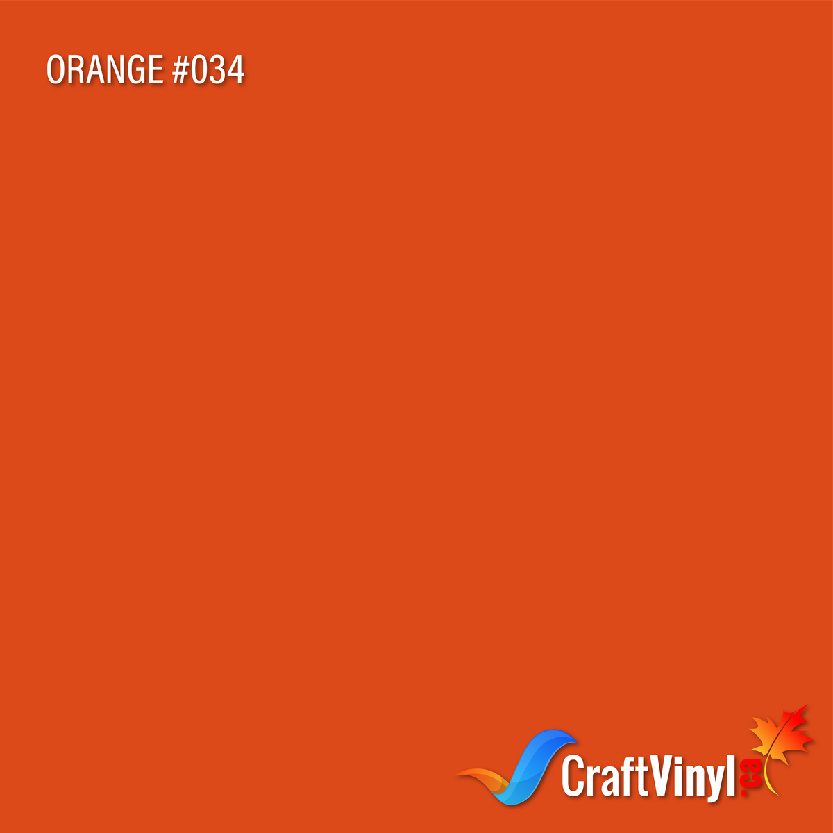 Oracal 651 Glossy Orange Vinyl #034 12''x5ft