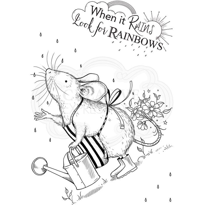Pink Ink Designs Tampon transparent A7 Rain Mouse