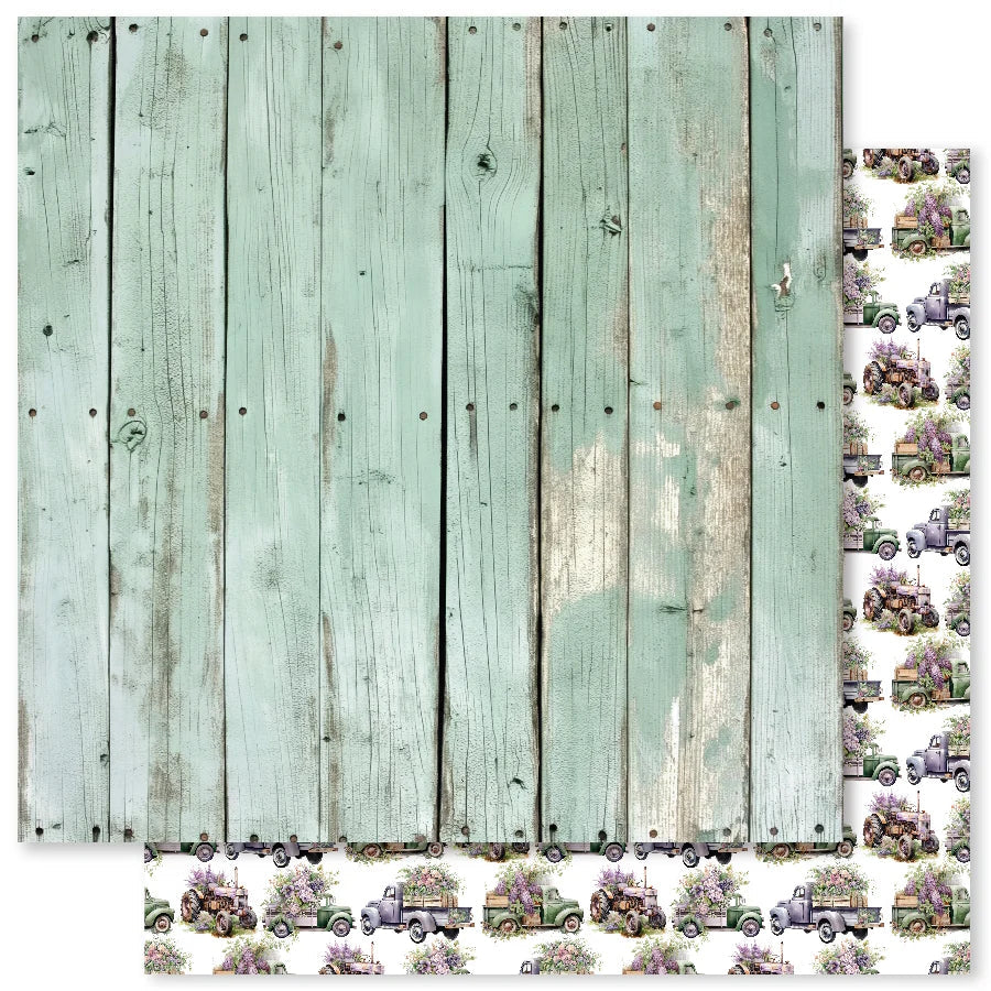 Papier Lavande et Roses J 30x30 cm (Lot de 12) 32175