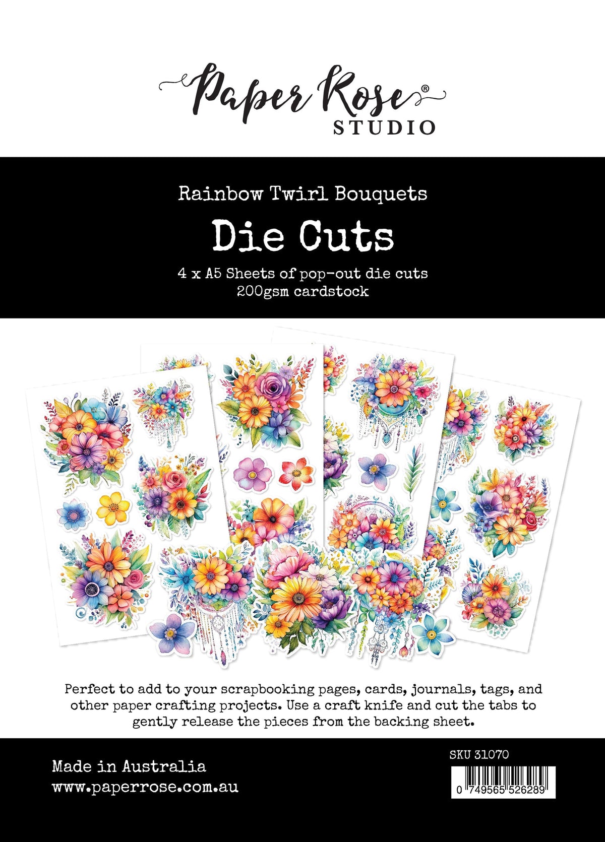 Découpes Bouquets Tourbillons Arc-en-ciel 31070
