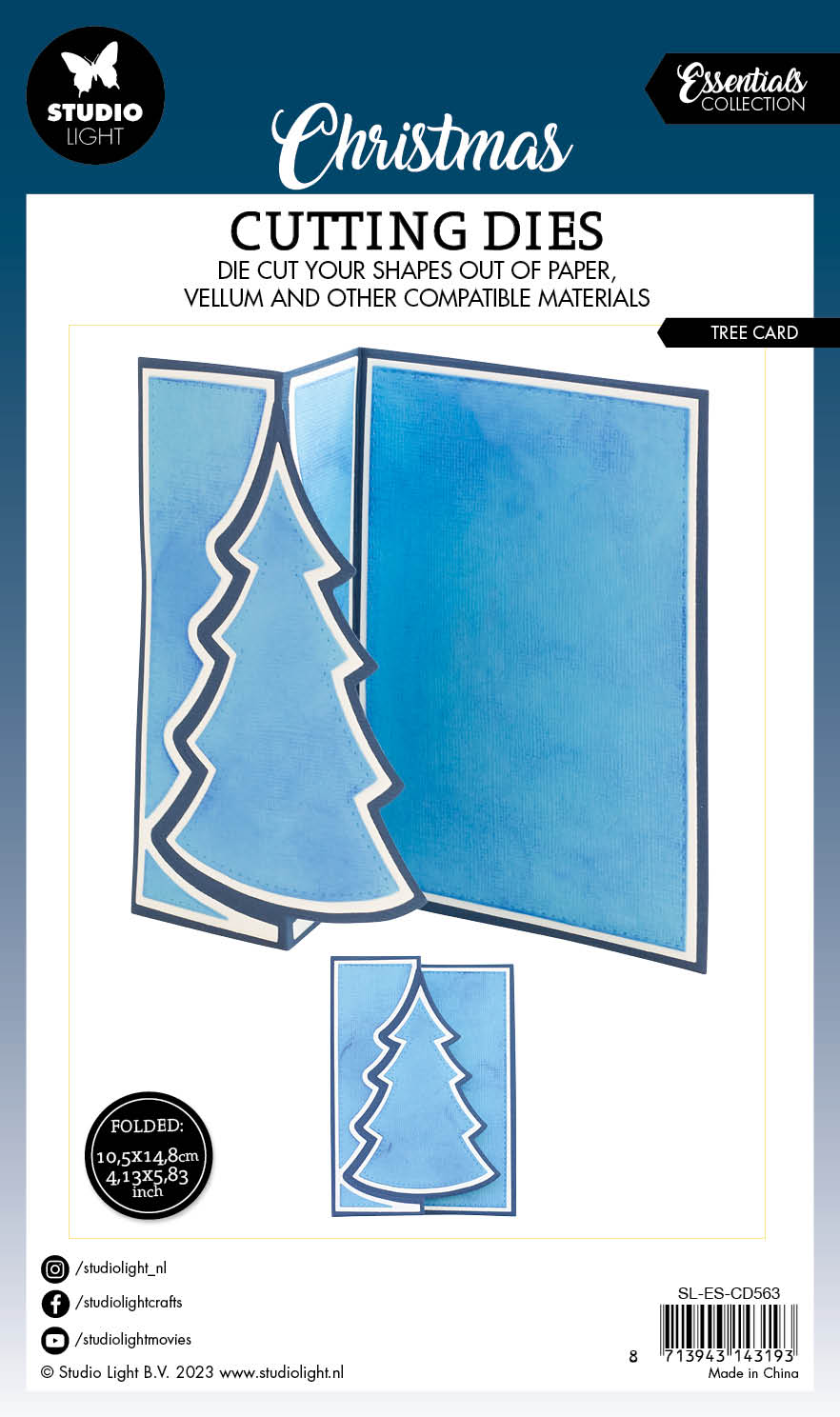 SL Matrice de découpe Arbre Essentiels de cartes 148x210x1mm 14 PC n°563