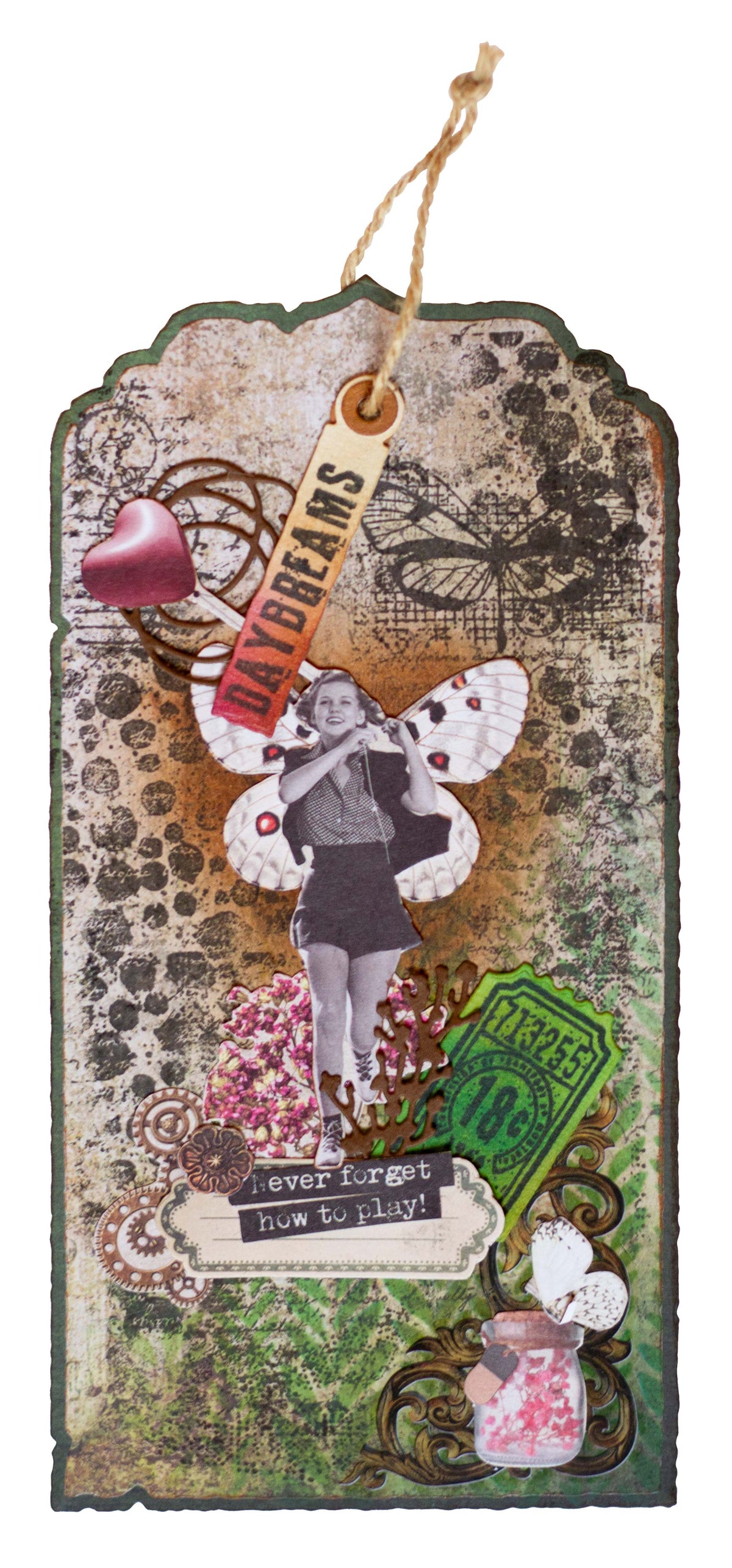 SL Clear Stamp Branche de primevère Collection Grunge 45,5x140x3mm 1 pièce n°393