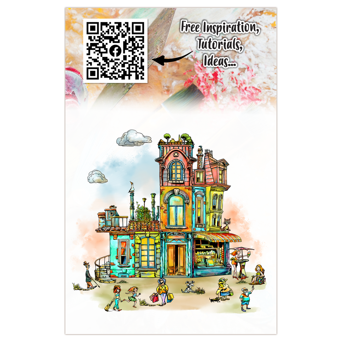 AALL and Create - A5 Stamp Set - Roofline Friends