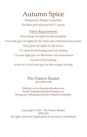 The Pattern Basket - Épices d'automne