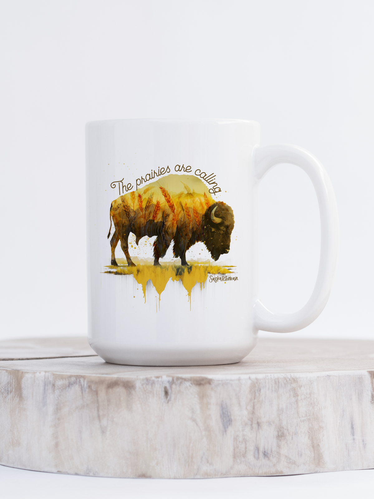 Mug en céramique "Les Prairies m'appellent" | Mug Saskatchewan
