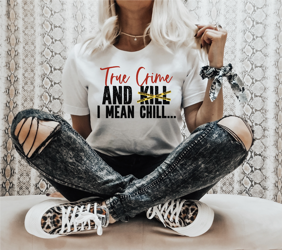 T-shirt « True Crime et meurtre »