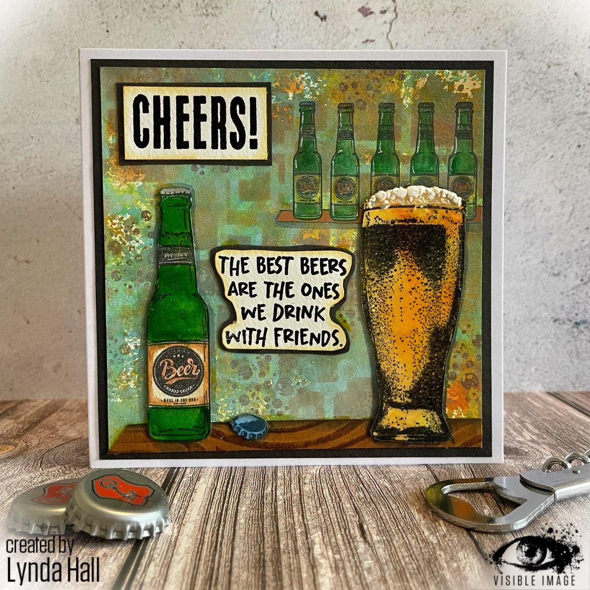 Visible Image Bring On The Beers - A6 Stamp Set
