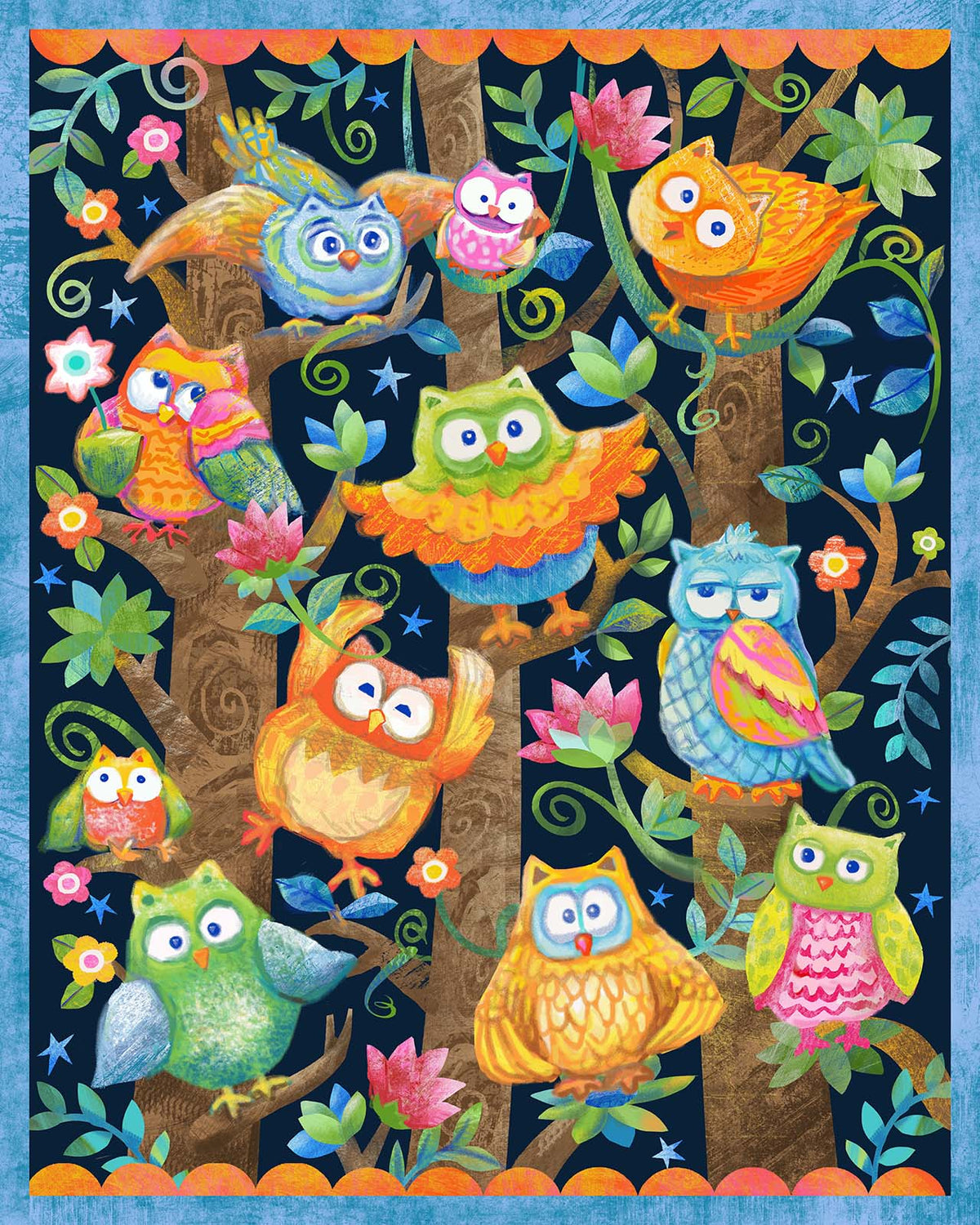 Panneau Hiboux et Fête de la Jungle Wee Ones