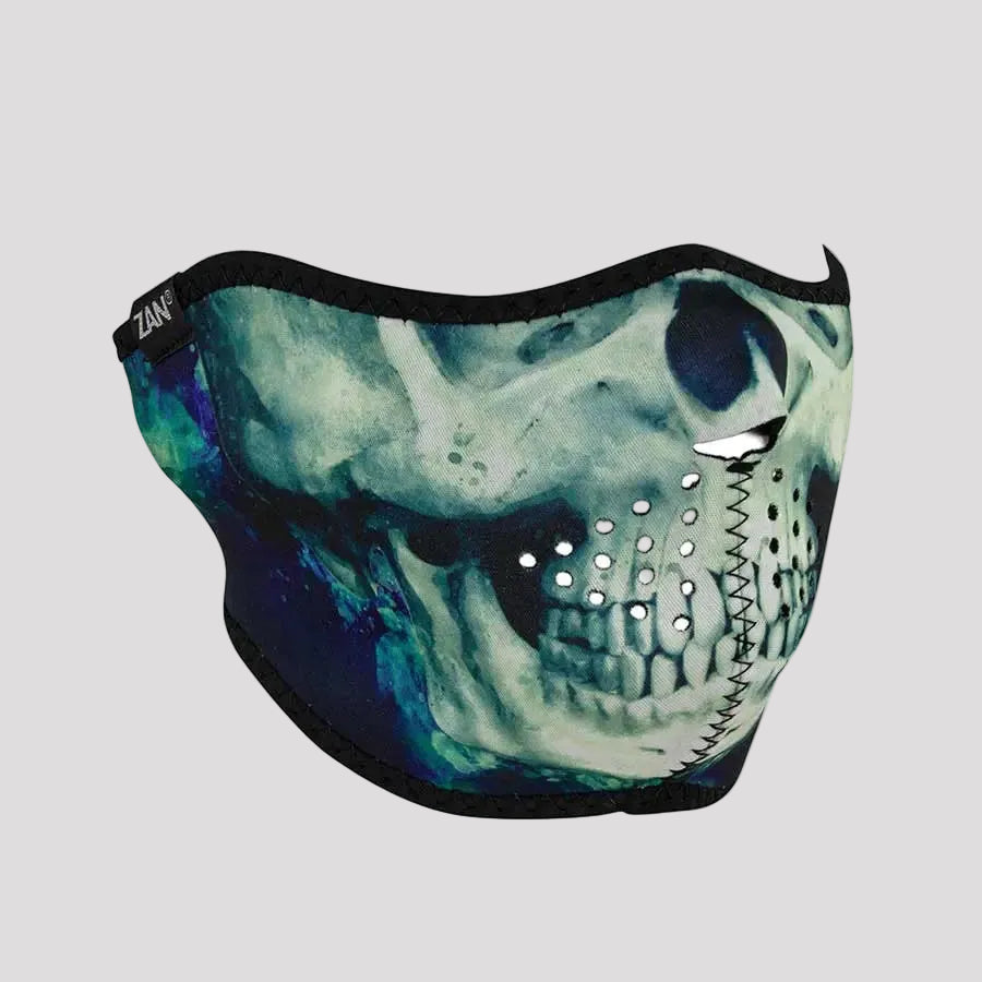 Demi-masque en néoprène ZANheadgear Crâne peint