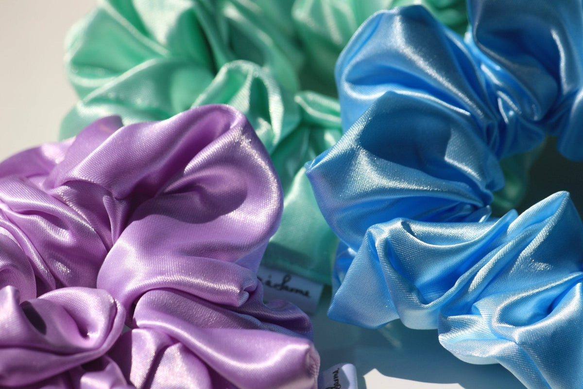 Chouchou XL en satin - Lavande