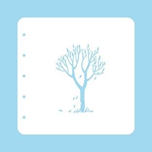 Pochoir A6 pour pochoir d'arbre de l'ensemble de couleurs magnétiques