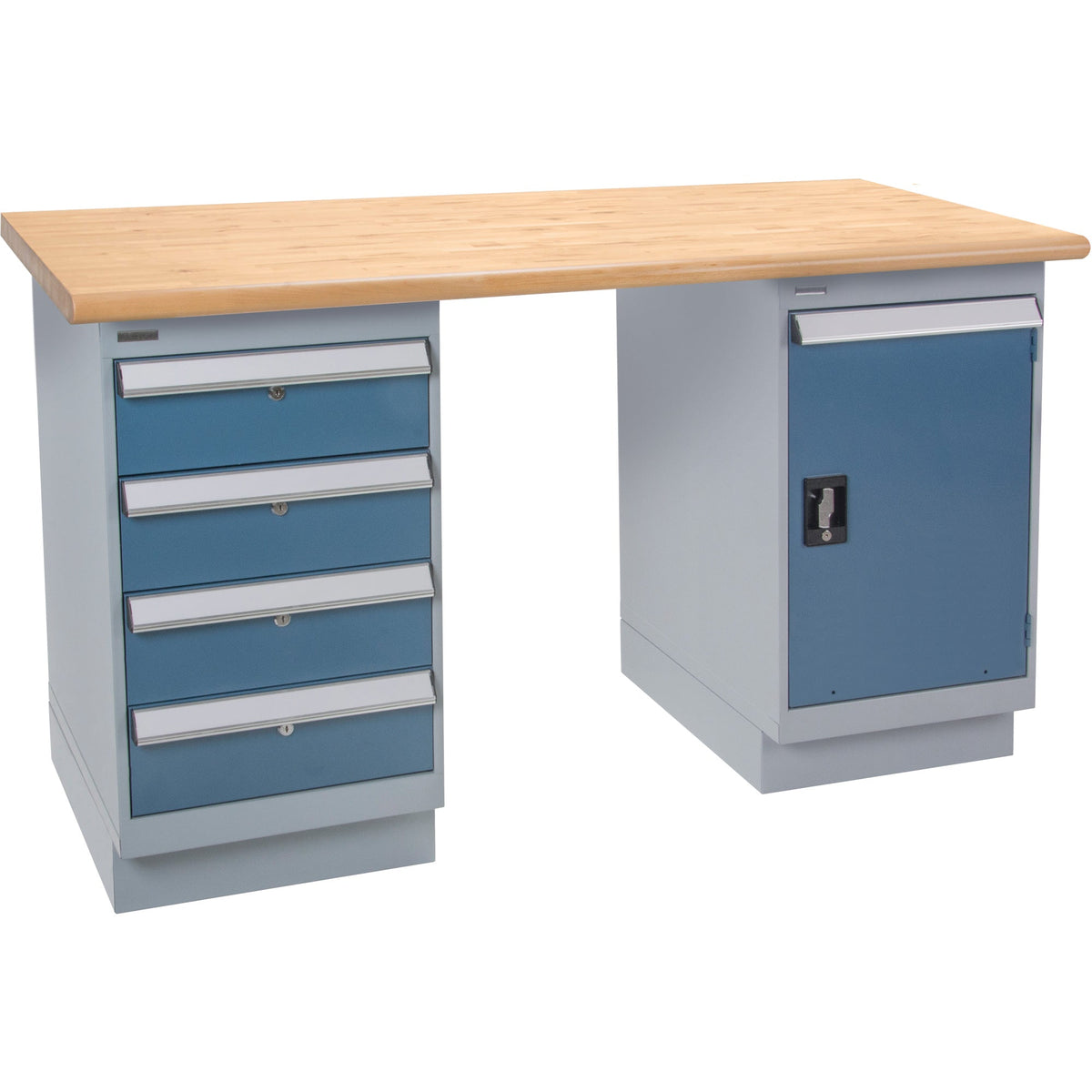 Heavy-Duty Workbench, Door & Drawers, 1500 lbs. Cap., 60" W x 36" D, 34" H