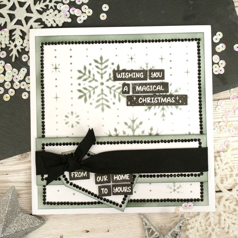 Pour l'amour des timbres - Vœux de Noël Sentiment Strips