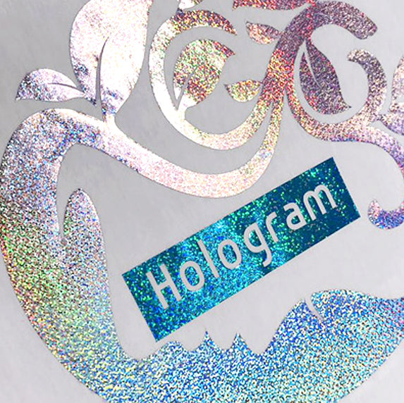 XVINYL Holographic Sparkle HTV - Heat Transfer Vinyl (Line Multi), 12x10", 5 Sheets
