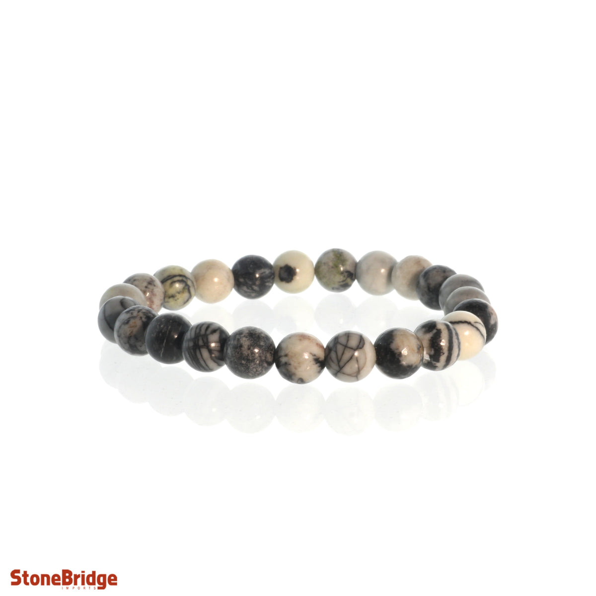 Silk Stone Round Bracelet - 8mm