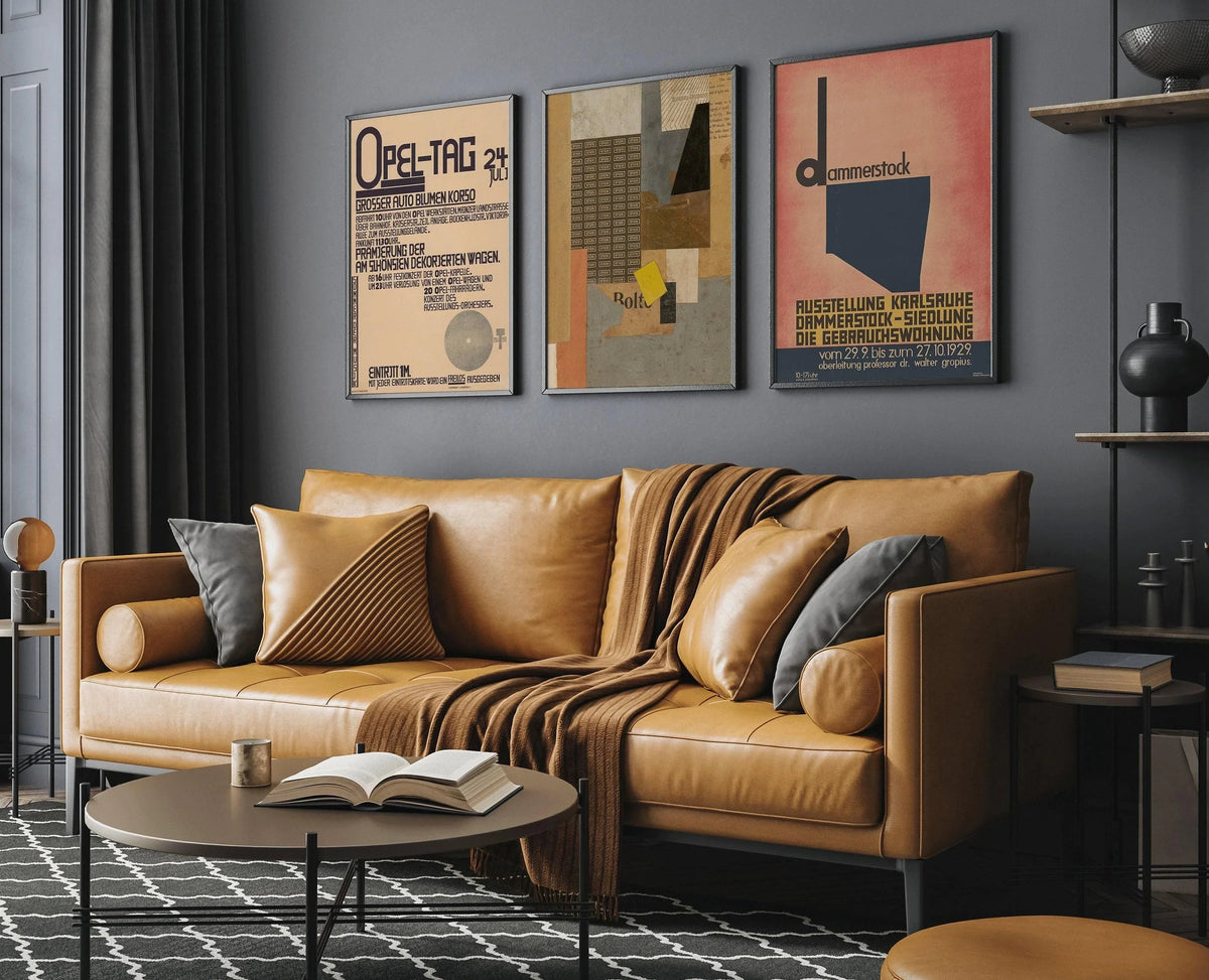 Kurt Schwitters STATEMENT TRIO Bauhaus Style | | Dadaism Constructivist Collage Art (Available Frame or unframed)