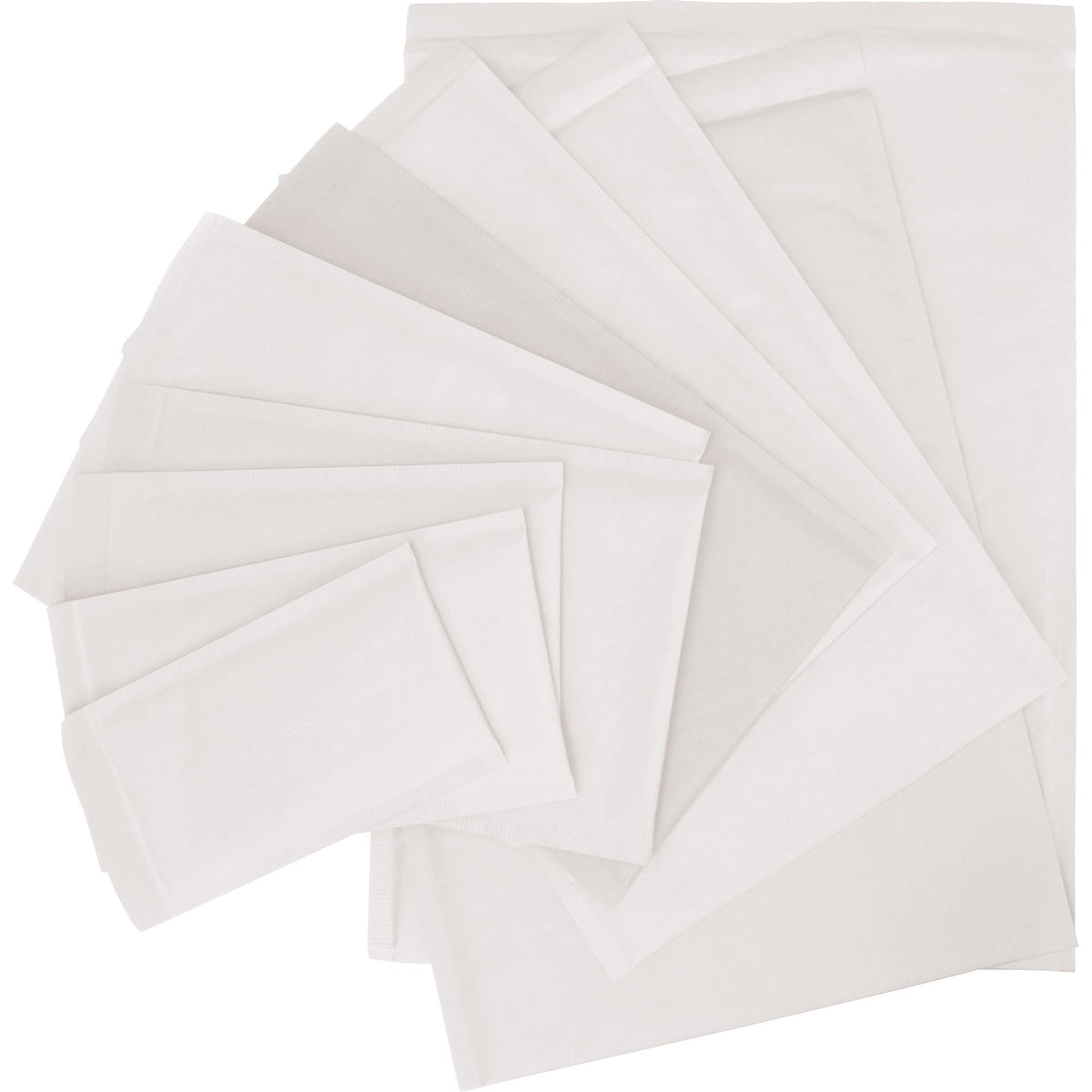 Enveloppe à bulles, papier blanc, 10,16 cm (l) x 20,32 cm (L)