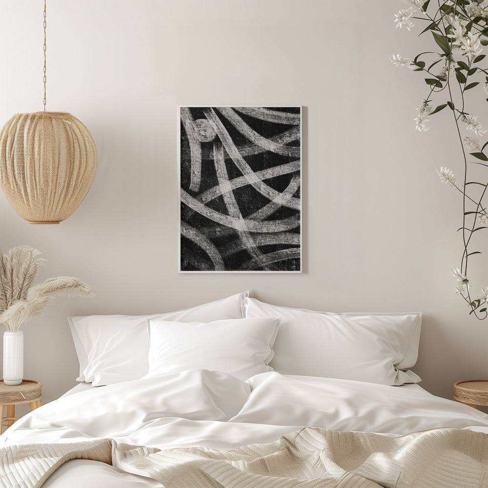 Art mural Champ la nuit