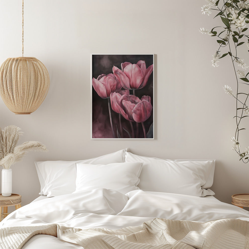 Décoration murale Tulipe violette 3