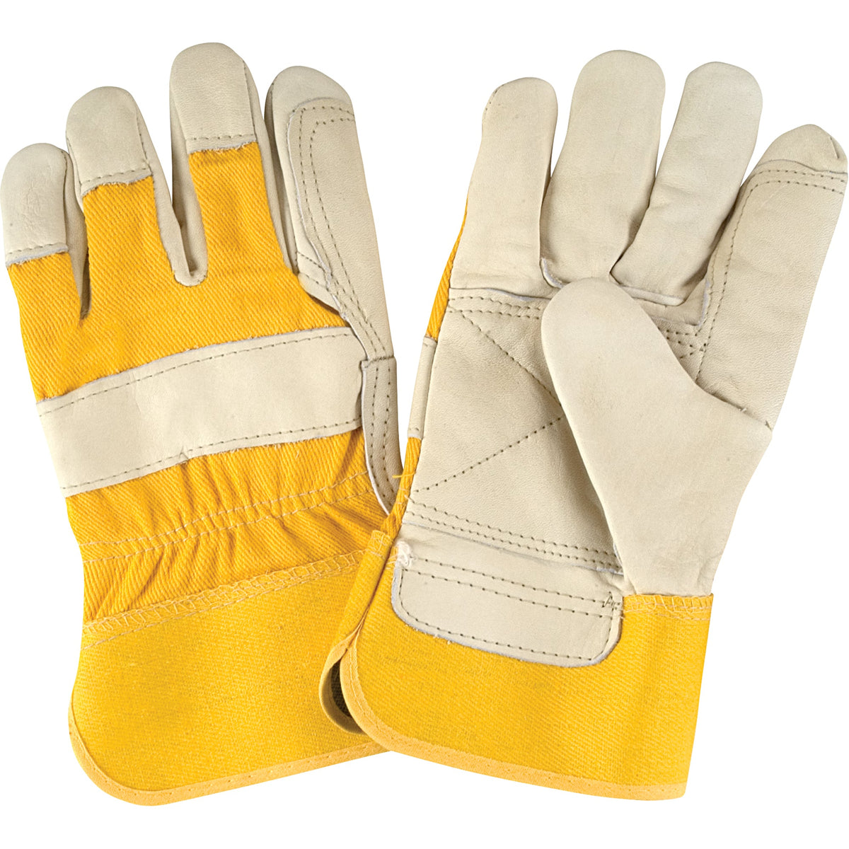 Gants de poseurs de qualité supérieure, grande taille, paume en cuir de vachette pleine fleur, doublure intérieure en coton