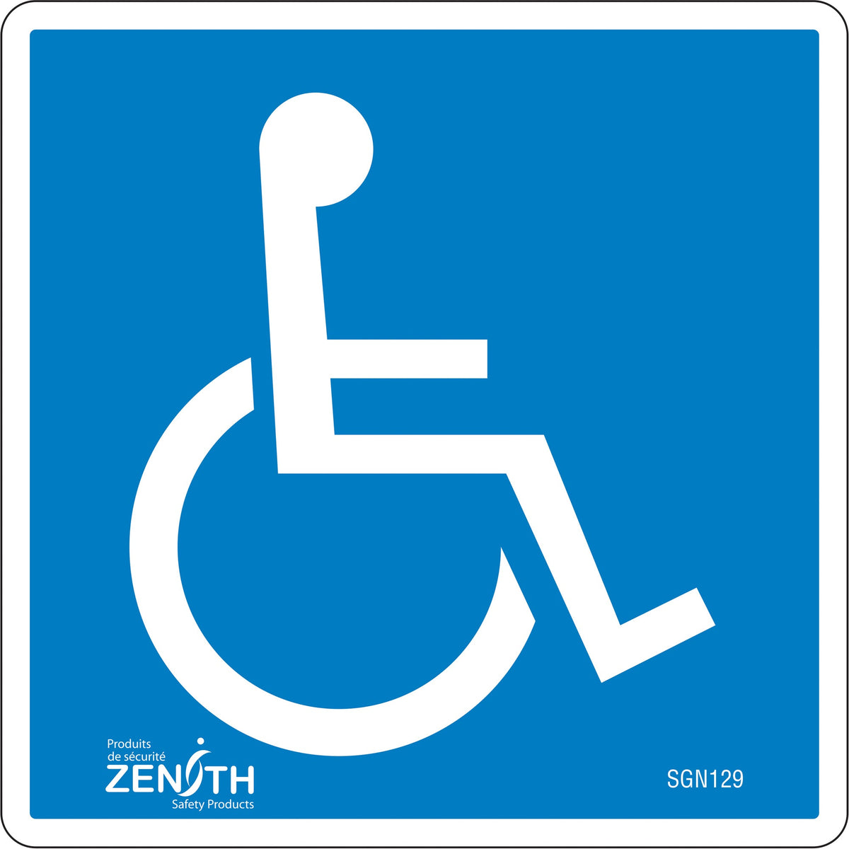Signal de sécurité - Handicap (norme CSA)