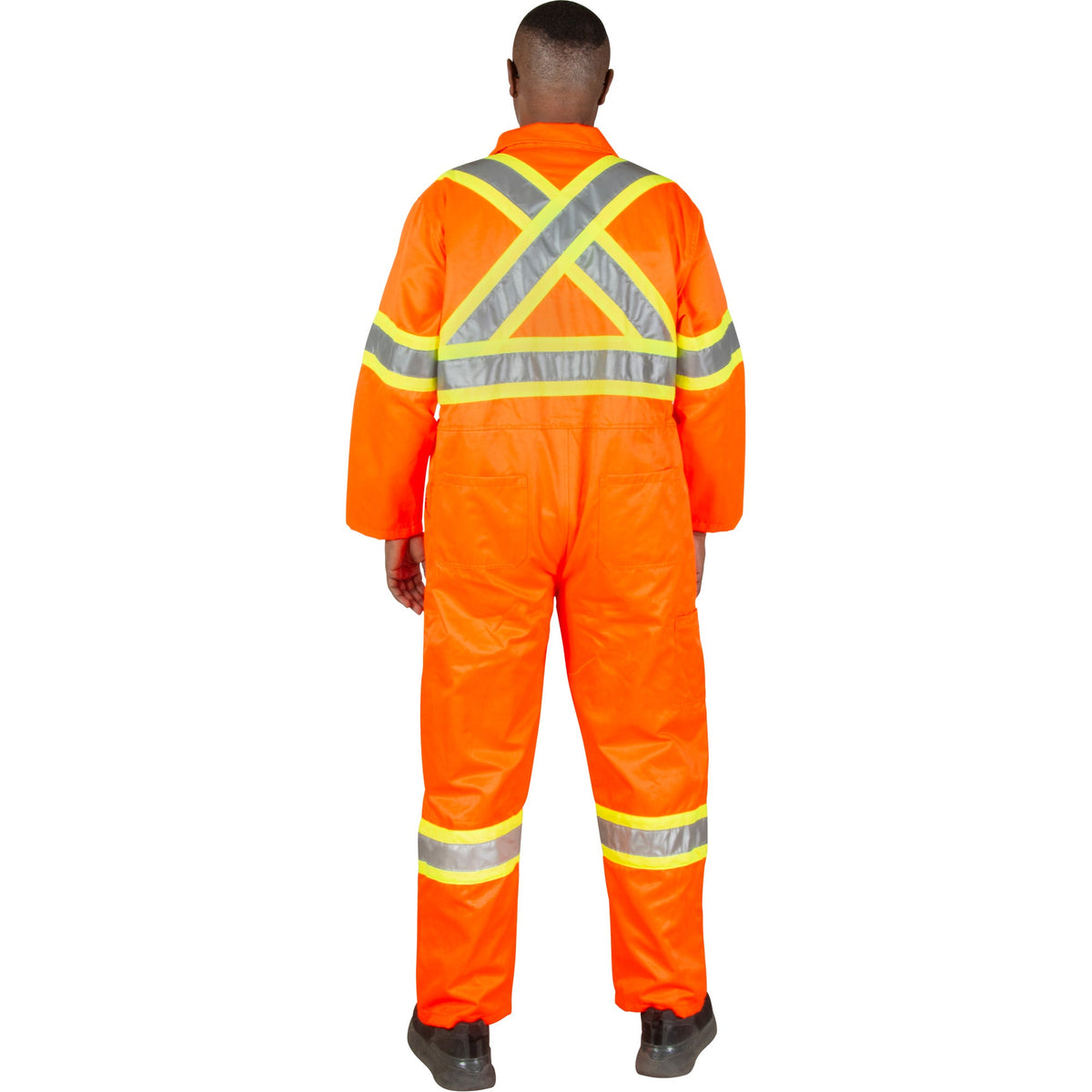 Combinaison de sécurité non doublée, Grande taille, Orange haute visibilité