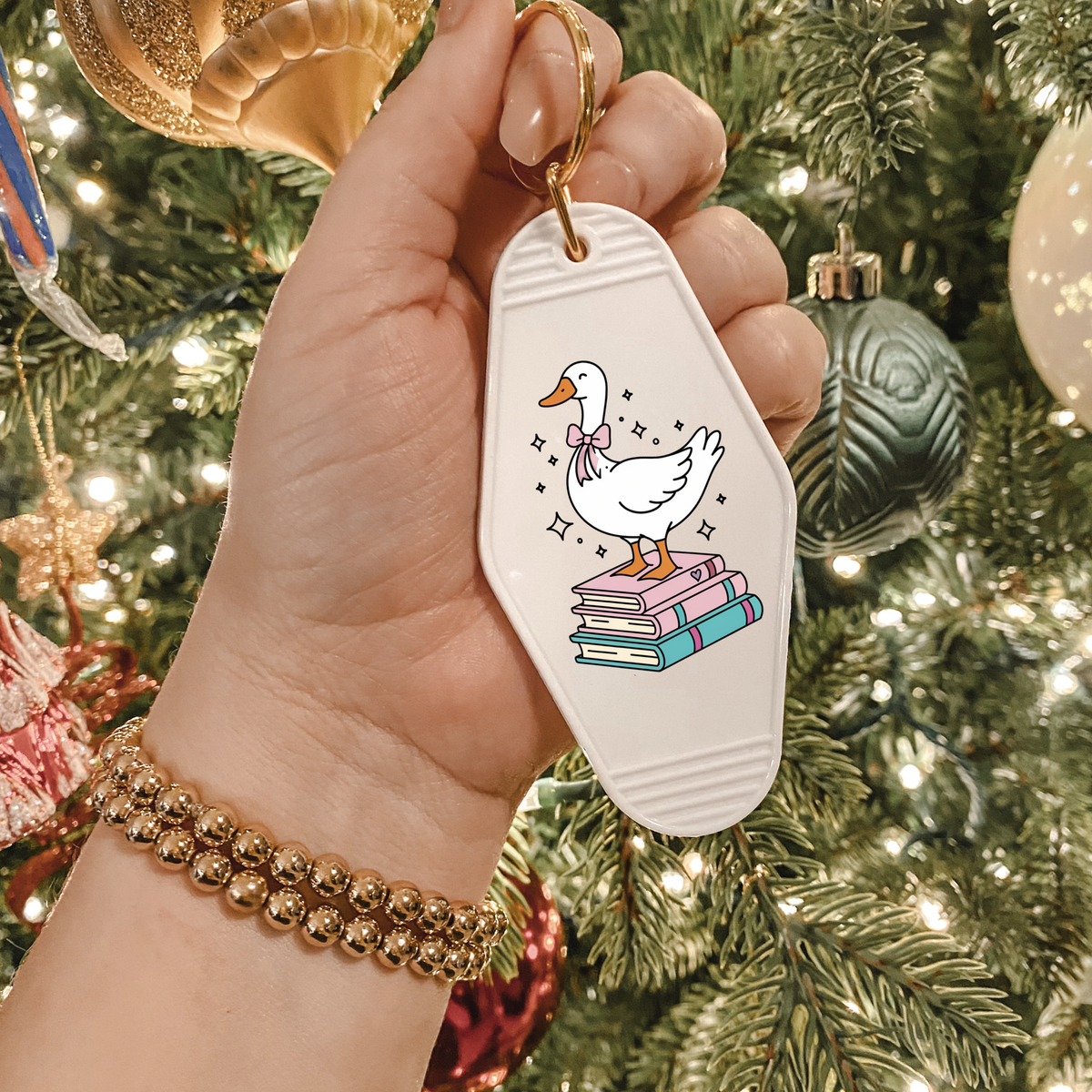 Silly Goose Bookclub Keychain
