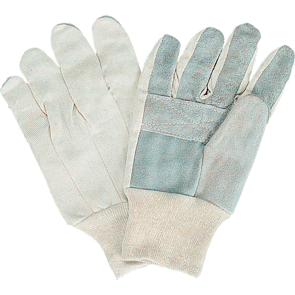 Gants de travail standard, grande taille, paume en croûte de cuir de vachette
