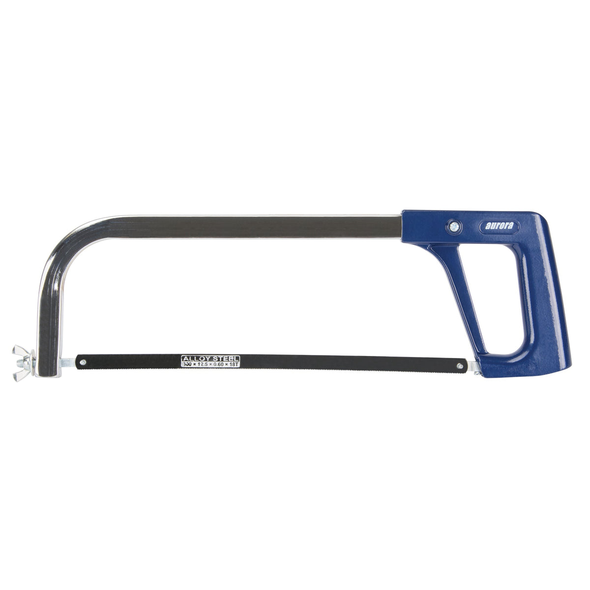 Heavy-Duty Hacksaw Frame, 12", Plain Handle