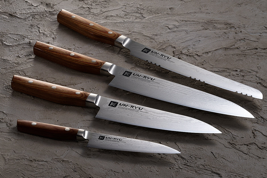 Un-Ryu VG-10 170 mm Santoku Knife 33‑Layer