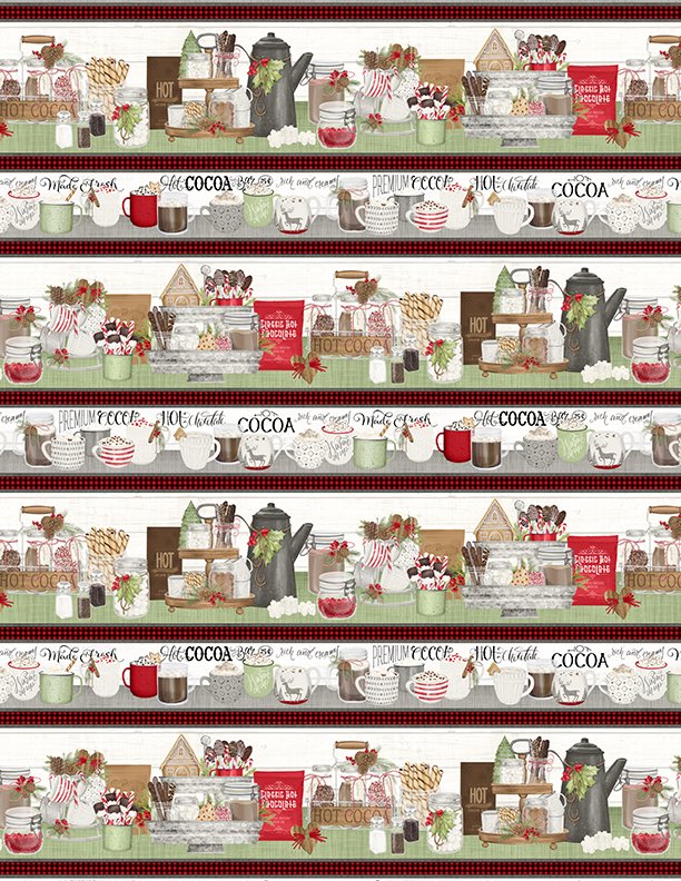 Bar à chocolat chaud par Wilminton Prints - Imprimé bordure