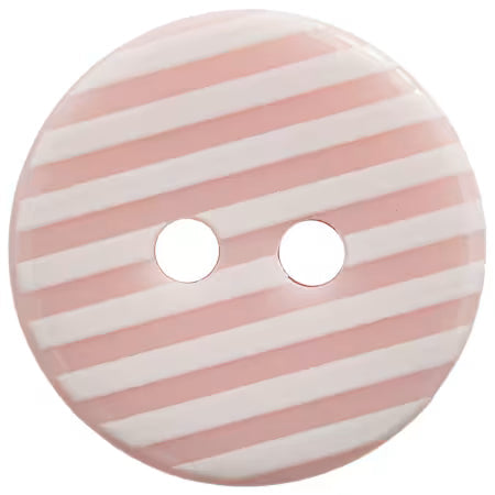 Hemline Buttons - 15mm 2 hole - Prints Striped Round