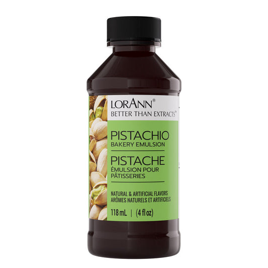 Pistachio Bakery Emulsion - 4 oz. - 16 oz., 1 Gallon, 5 Gallons - Bakery Emulsions Canada - Ships Free Within Canada on Orders Above CAD $199