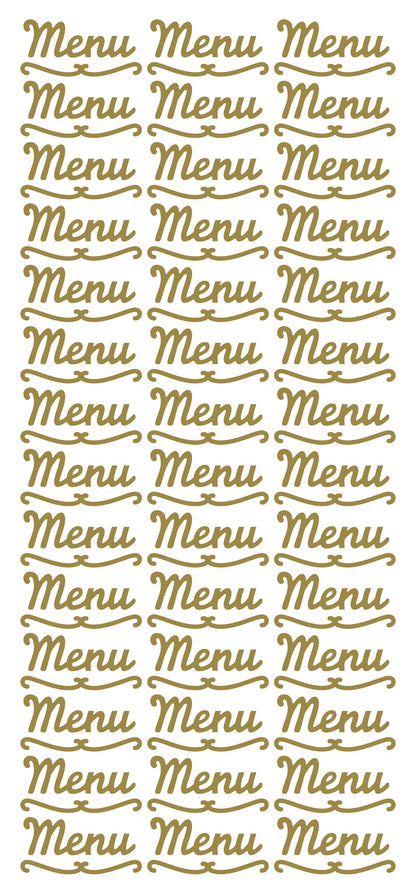 Peel Off Stickers - Menu
