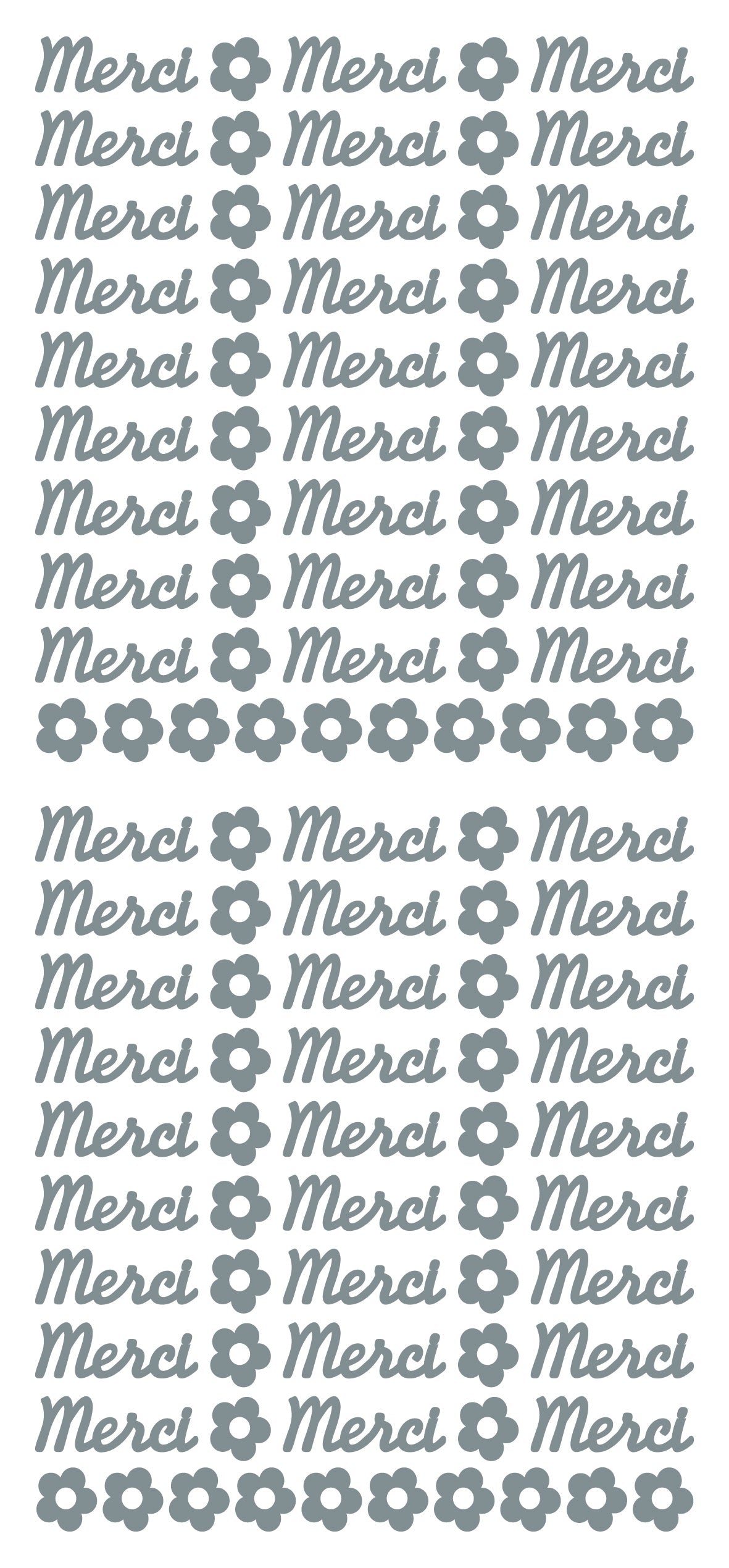 Peel Off Stickers - Merci