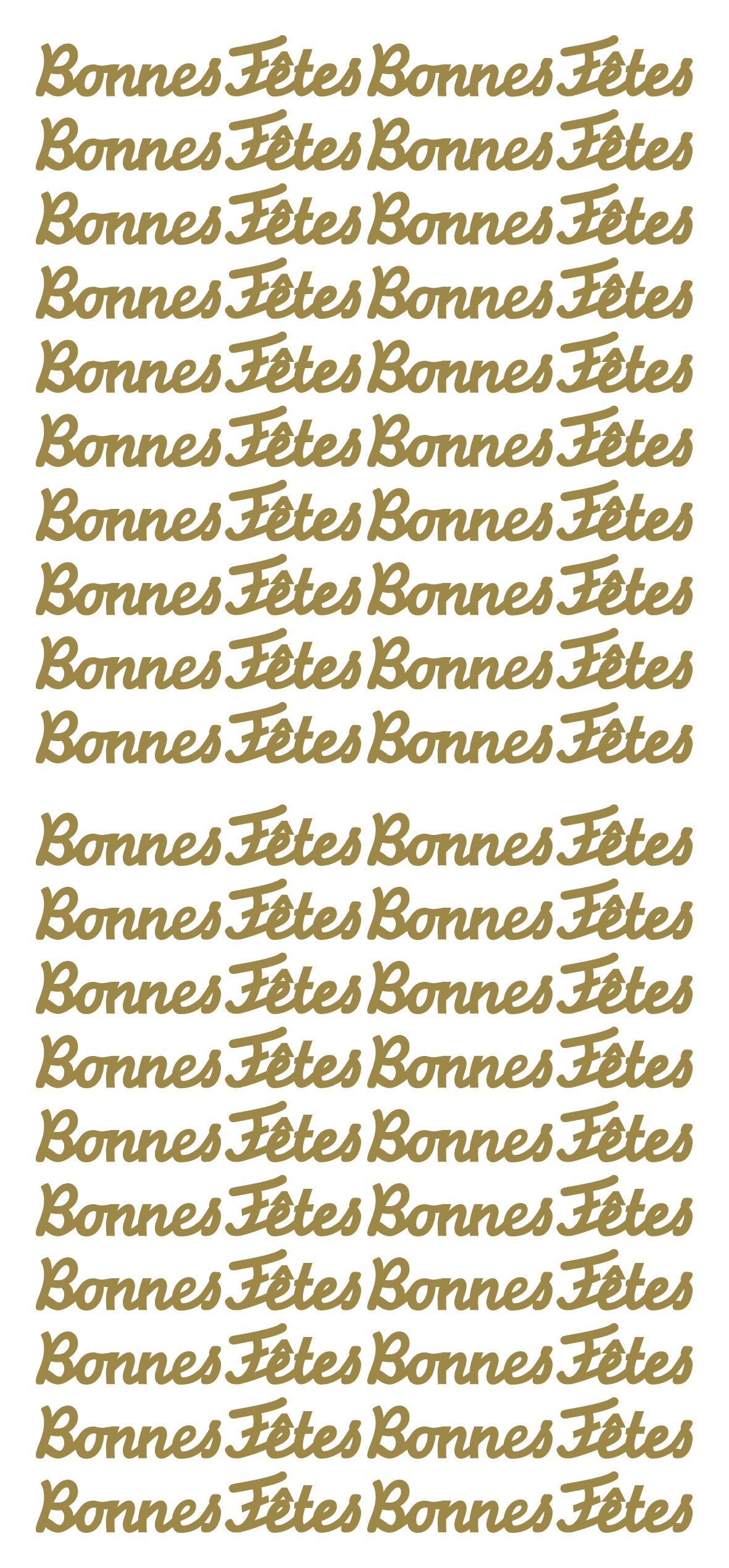 Peel Off Stickers - Bonnes Fêtes