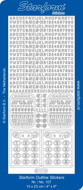Autocollants décoratifs - Alphabet / Téléphone portable