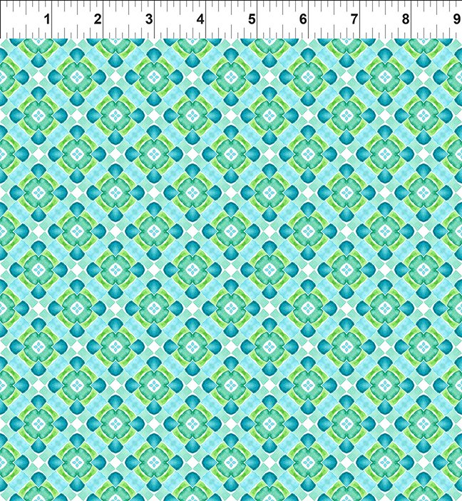 Jason Yenter - Dragon Friends - Teal Geo