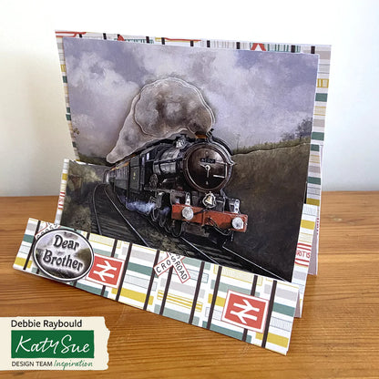 Découpage prédécoupé – Train à vapeur (Paquet de 3)
