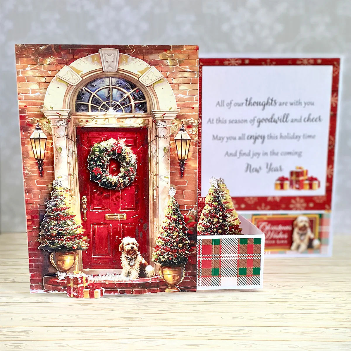 Découpage Découpé – Scène de Porte Matin de Noël (lot de 3)