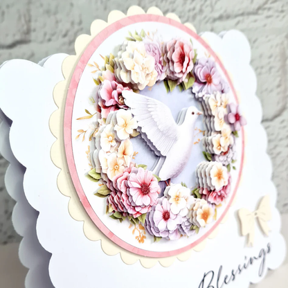 Die Cut Decoupage – Dove with Flowers (pack of 3)