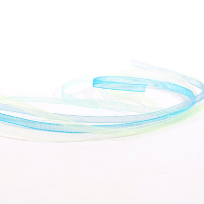 Ruban d'organza Vaessen Creative, 6 couleurs, 3 mm x 2 m, bleu layette